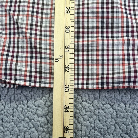 PETER MILLAR Button Up Shirt MENS LG checked plaid 100% COTTON Preppy Adult - Picture 6 of 10